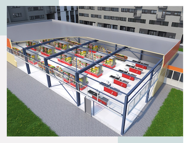 Строительство магазинов в Серов от 612 руб. за м²