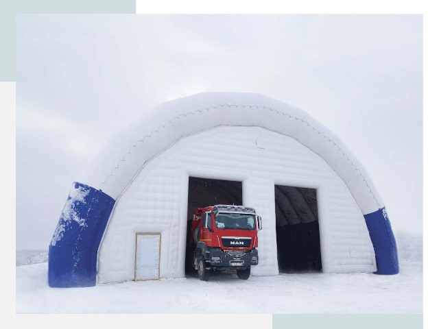 Мобильные ангары в Серове