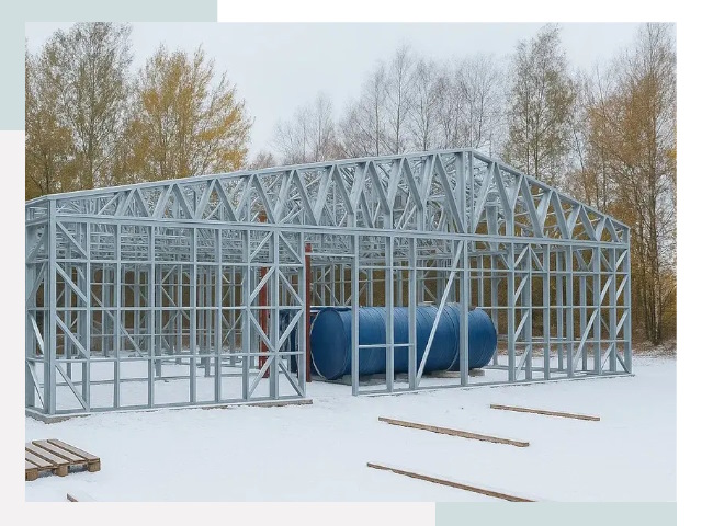 Металлические ангары в Серове