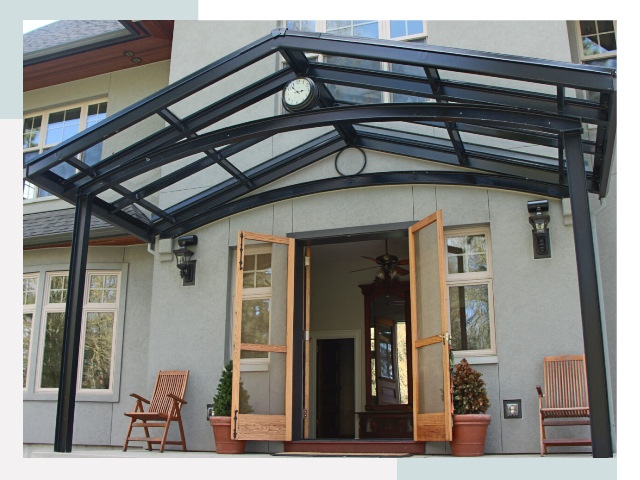 Козырьки металлические в Серове