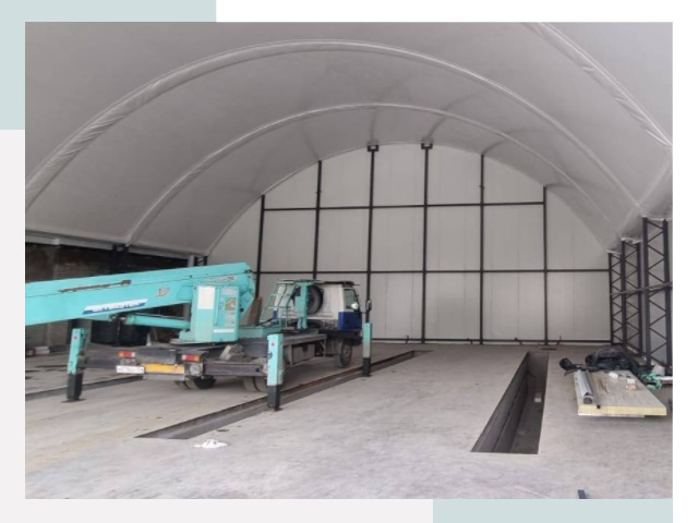 Внутреннее оснащение ангаров в Серове